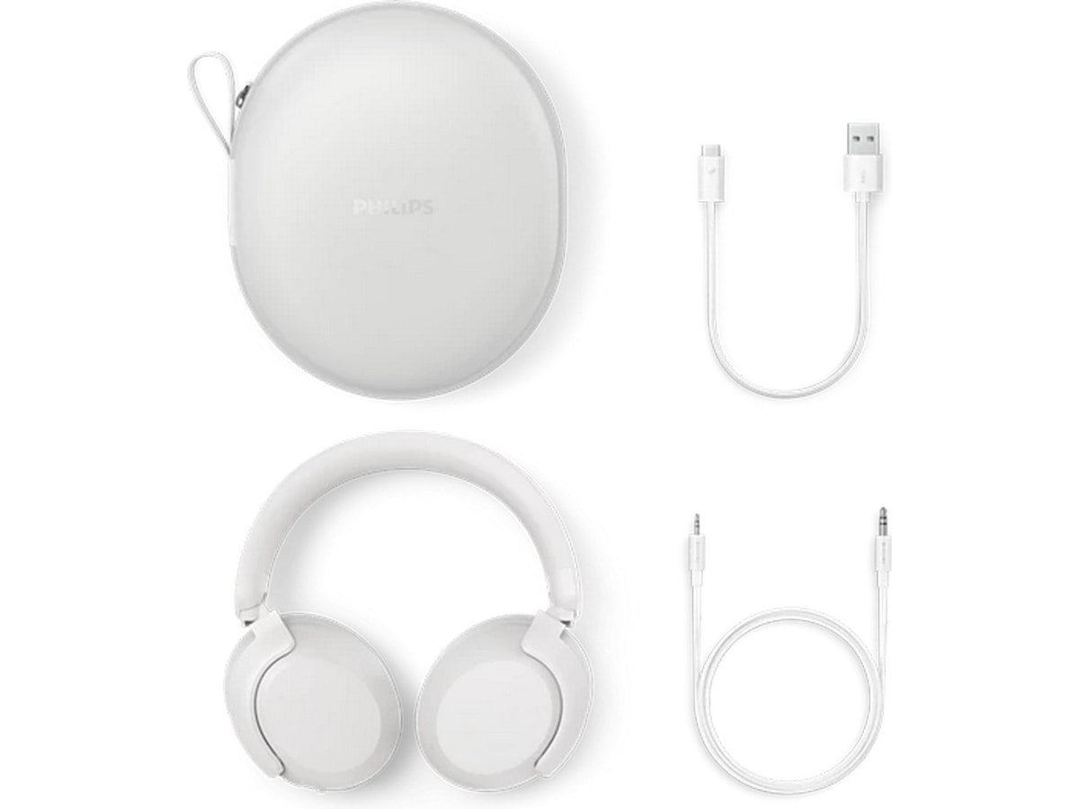 Philips TAH8000E trådløse hodetelefoner, over-ear (hvit) Hodetelefoner