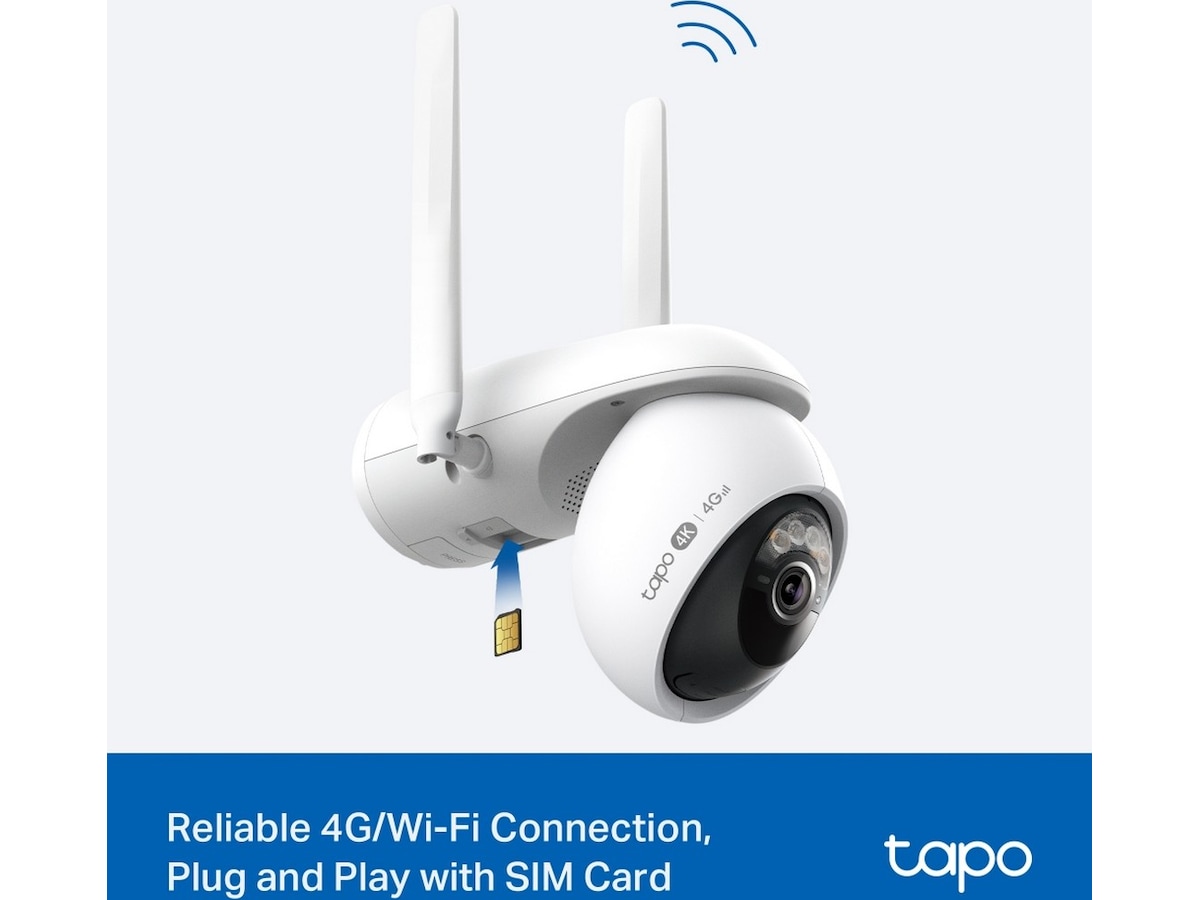 TP-Link Tapo C665G KIT overvåkningskamera solcelledrevet Wi-Fi/4G Overvåkningskameraer
