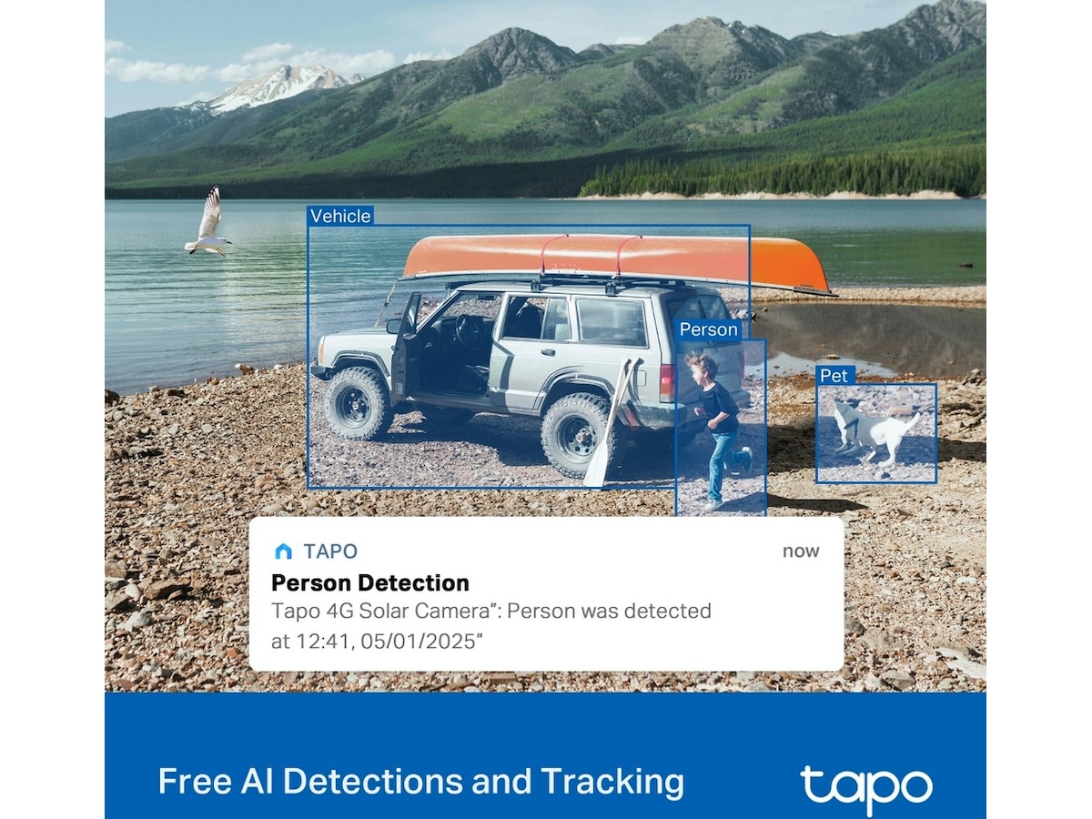 TP-Link Tapo C665G KIT overvåkningskamera solcelledrevet Wi-Fi/4G Overvåkningskameraer