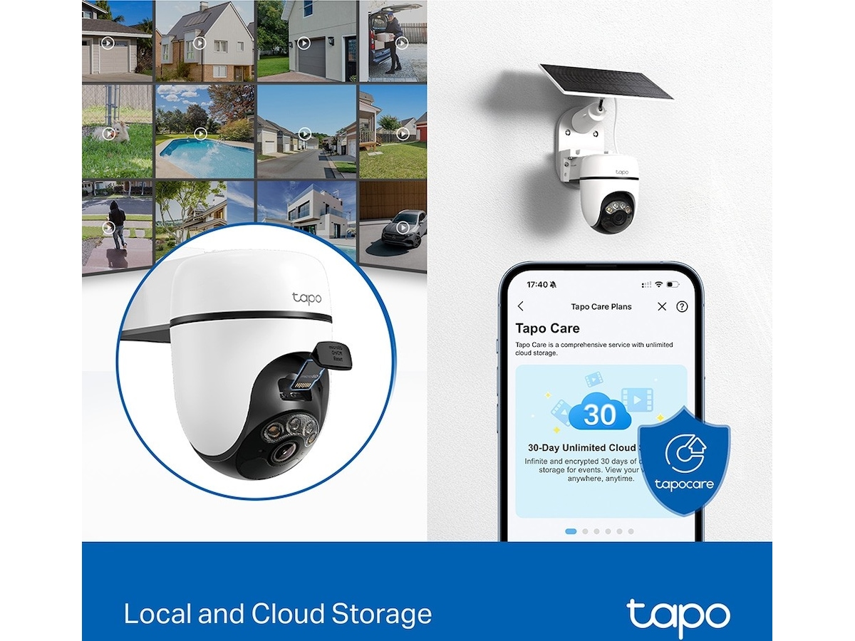 TP-Link Tapo C610 KIT overvåkningskamera, solcelledrevet Overvåkningskameraer