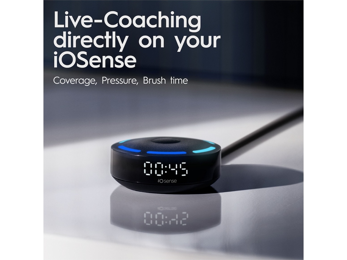 Oral-B iO 10 elektrisk tannbørste (sort) + børstehoder Elektriske tannbørster