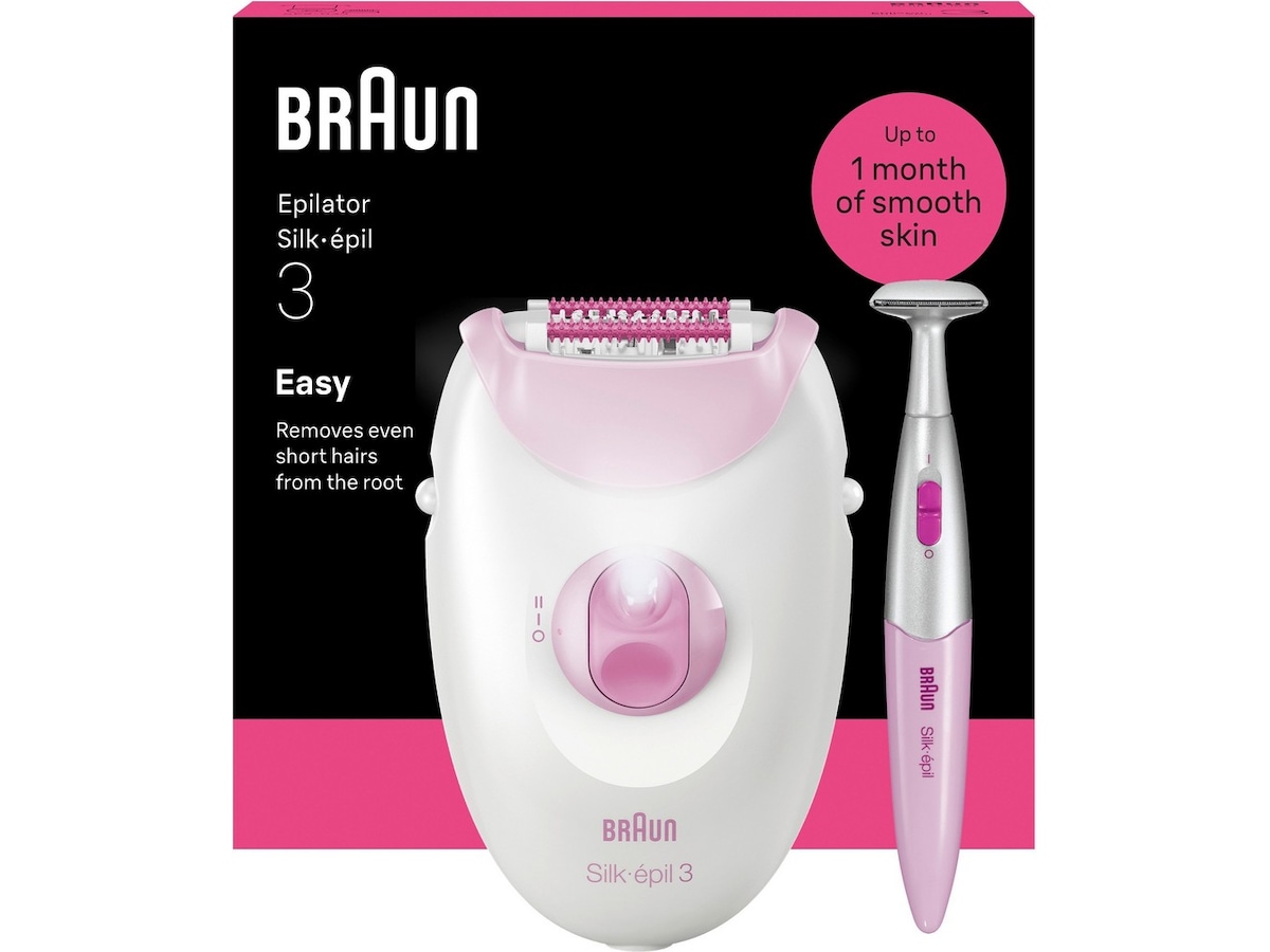Braun Silk·épil 3 epilator (rosa) Epilator & IPL-hårfjerning