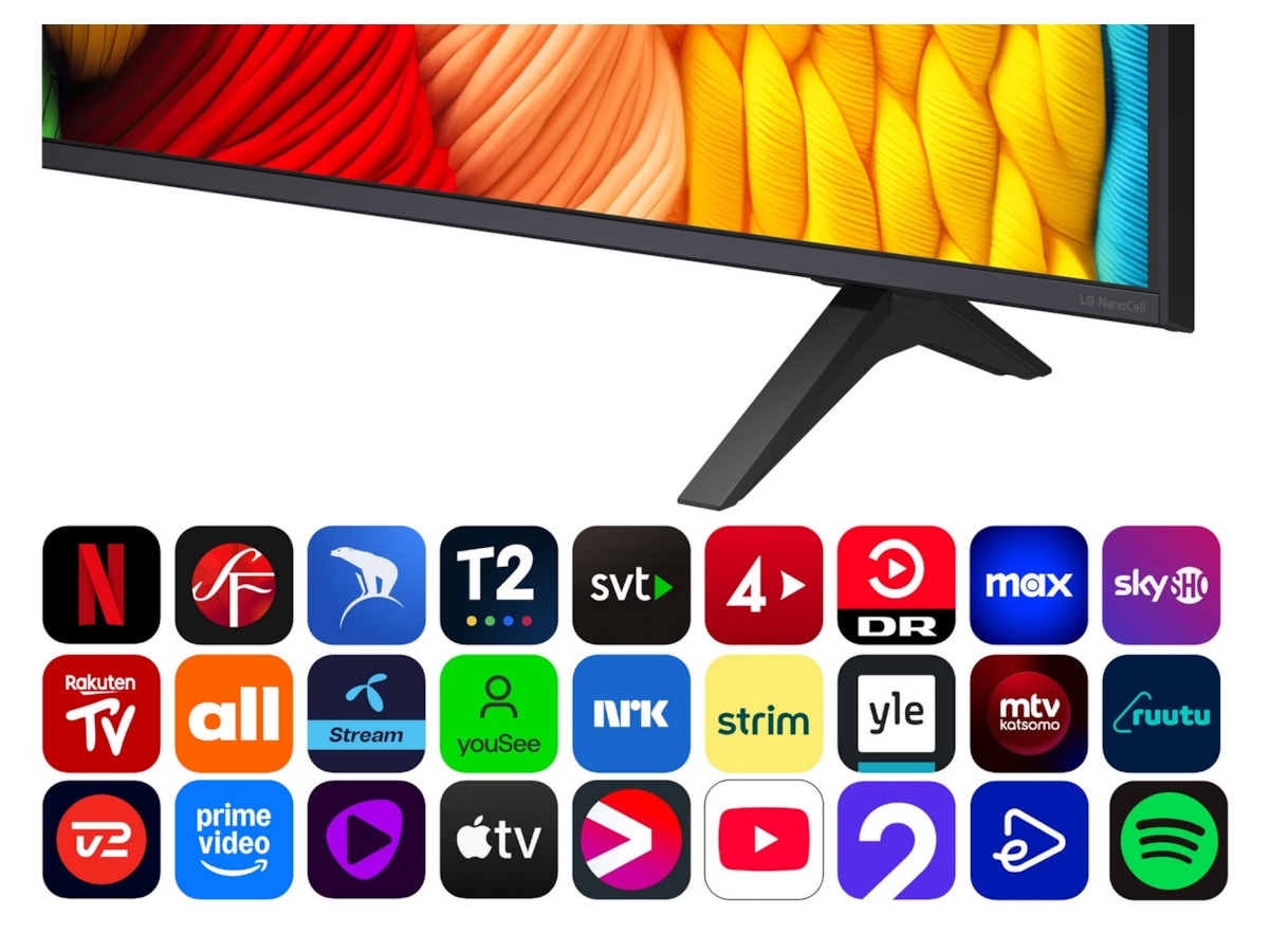 LG 65" NANO80 AI 4K NanoCell smart-TV (2025) + soundbar 60 - 69 tommer TV