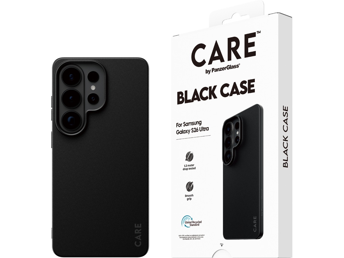 PanzerGlass CARE Galaxy S26 Ultra TPU-deksel (svart) Mobildeksel