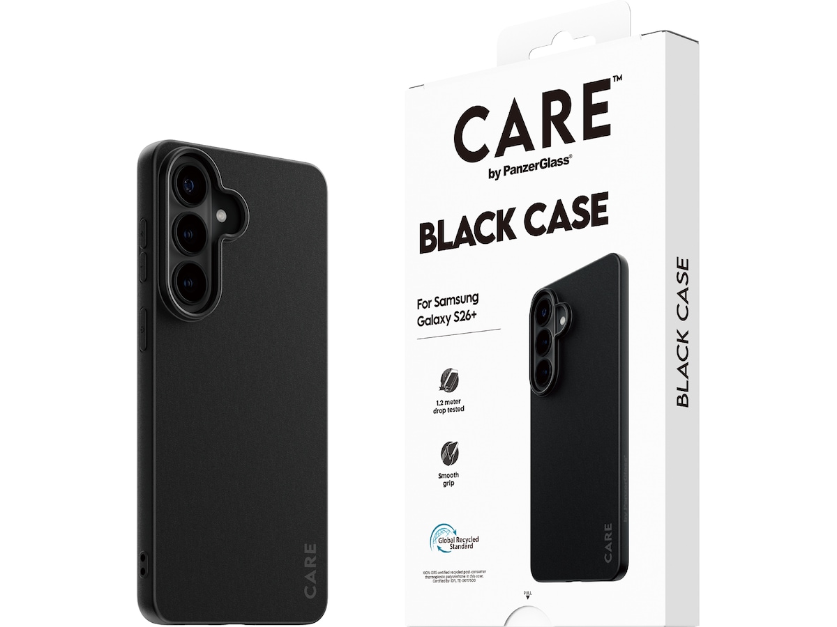 PanzerGlass CARE Galaxy S26+ TPU-deksel (svart) Mobildeksel