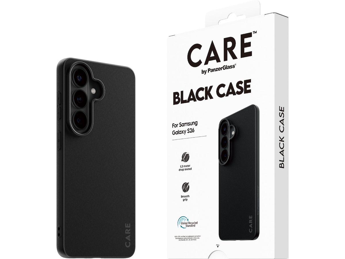 PanzerGlass CARE Galaxy S26 TPU-deksel (svart) Mobildeksel