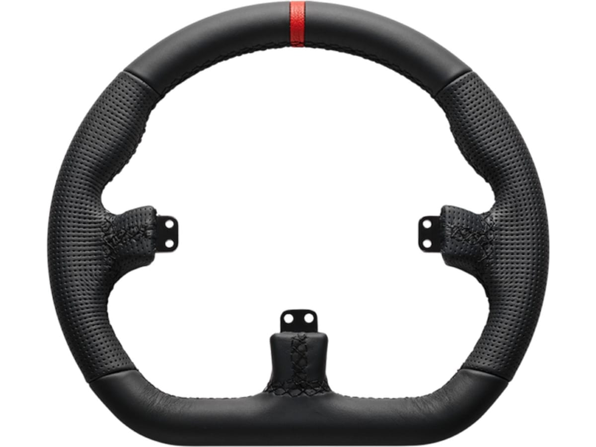 Asetek Closed D rattkrans skinn (svart) Ratt og pedaler