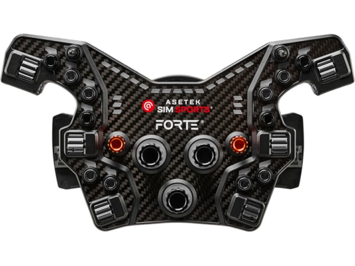 Asetek Forte® Formula knappeboks (svart, aluminium) Ratt og pedaler