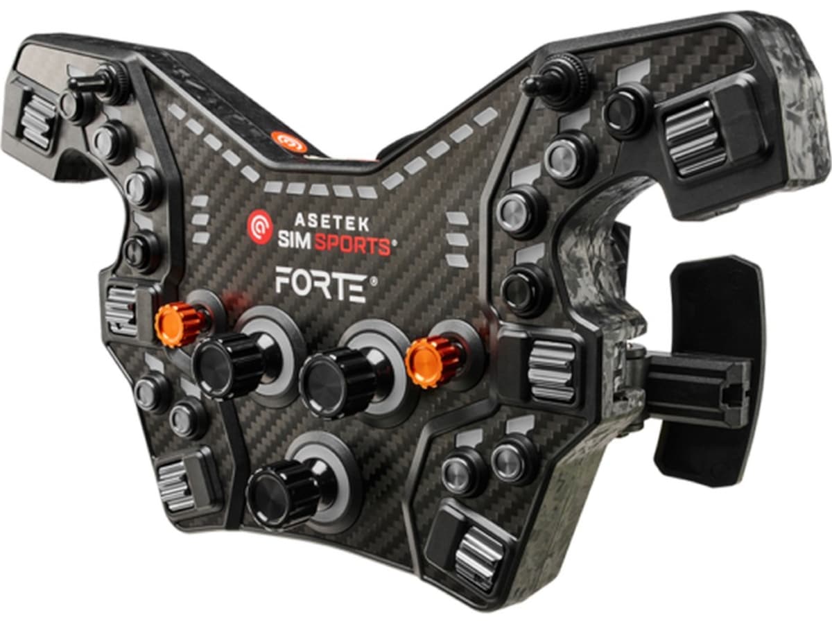 Asetek Forte® Formula knappeboks (svart, aluminium) Ratt og pedaler