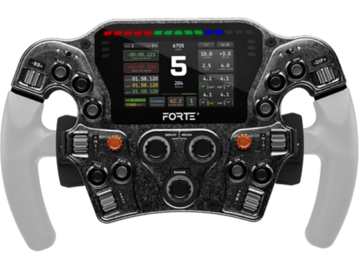 Asetek Forte Formula Pro ratt Ratt og pedaler