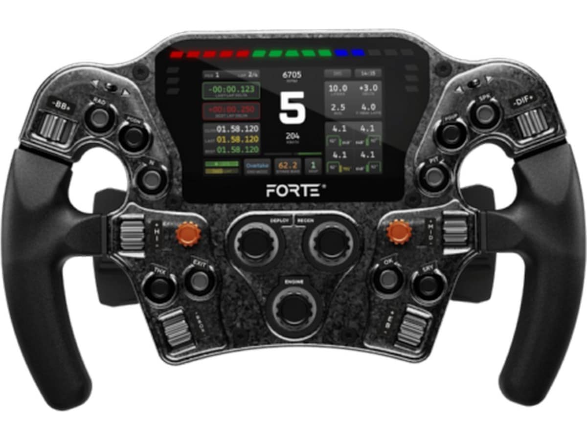 Asetek Forte Formula Pro ratt Ratt og pedaler