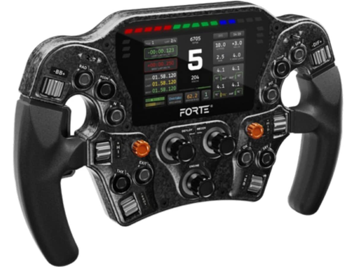 Asetek Forte Formula Pro ratt Ratt og pedaler