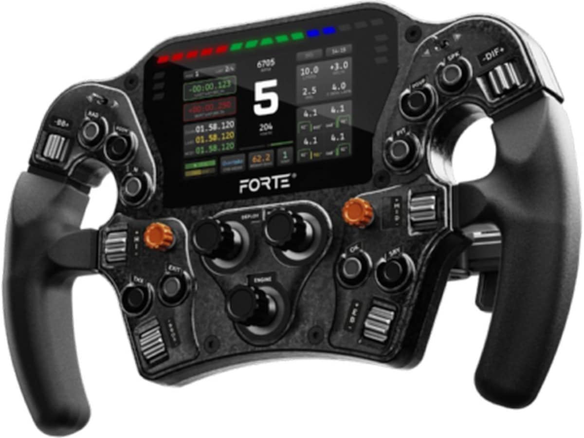 Asetek Forte Formula Pro ratt Ratt og pedaler