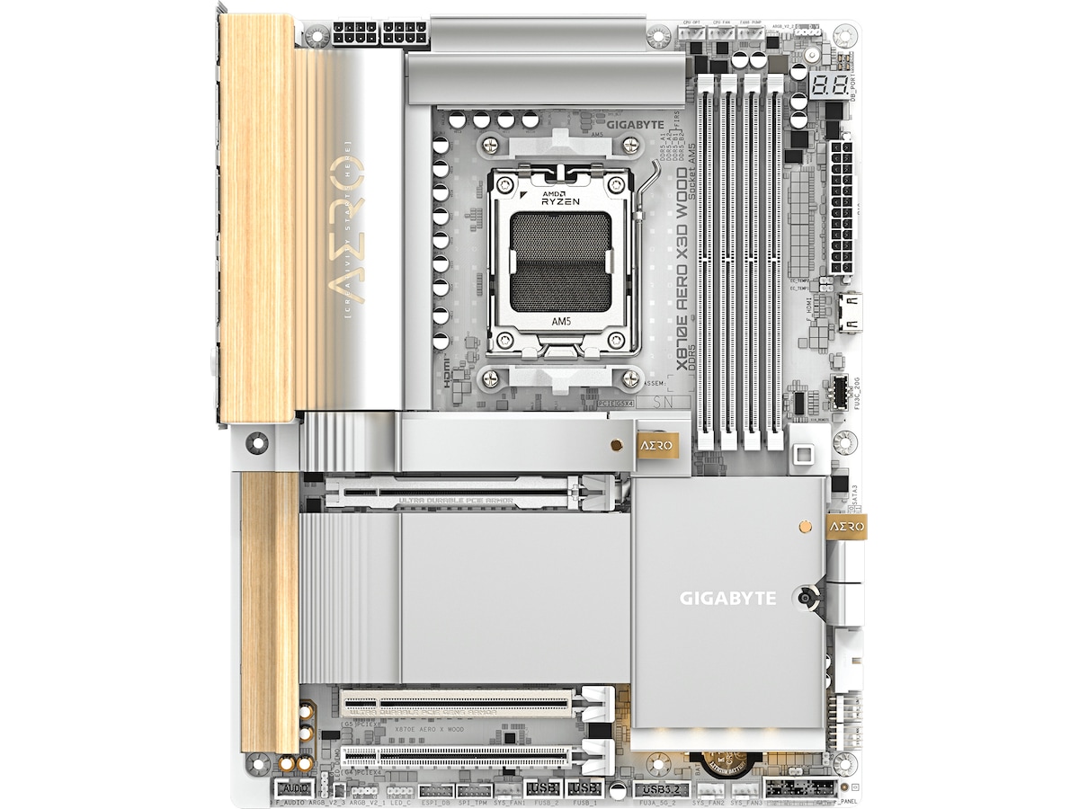 Gigabyte X870E AERO X3D WOOD hovedkort AMD Socket