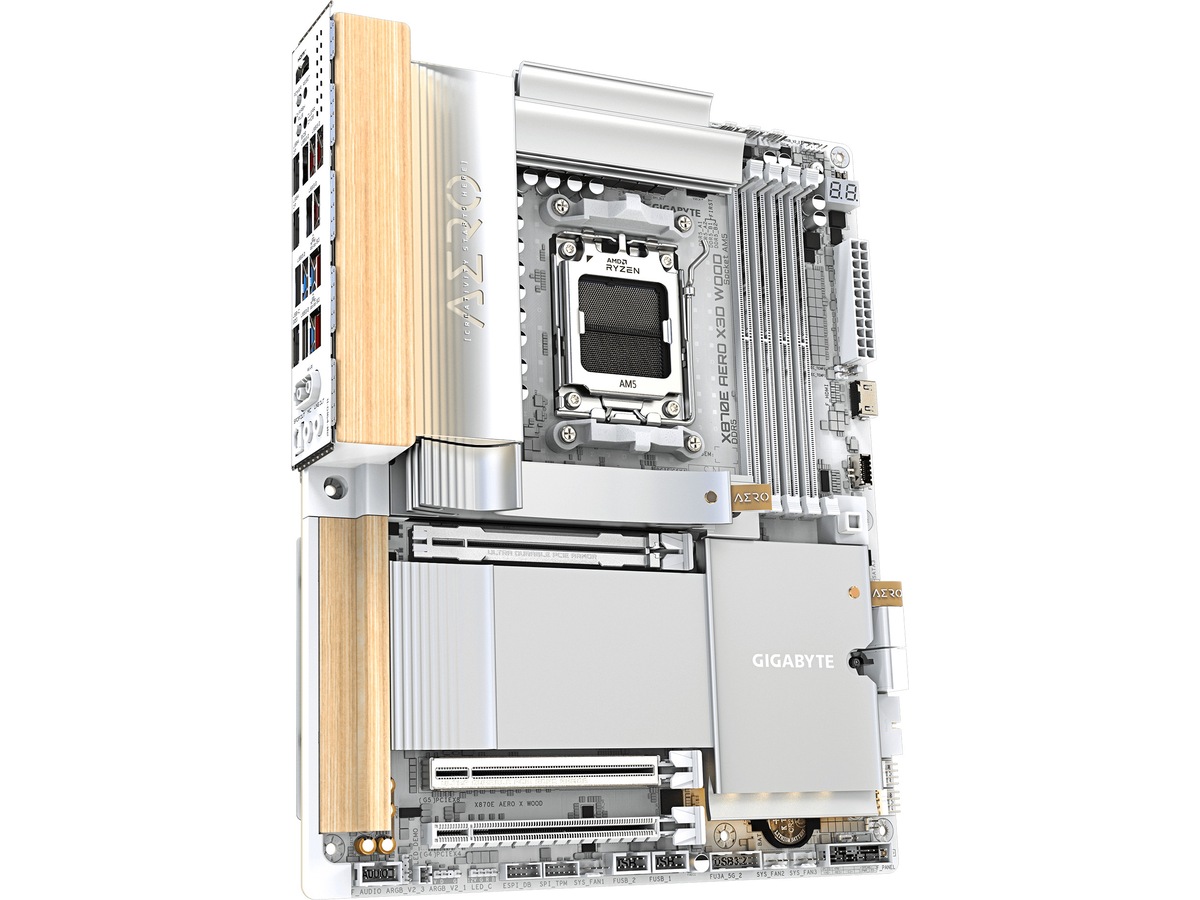 Gigabyte X870E AERO X3D WOOD hovedkort AMD Socket