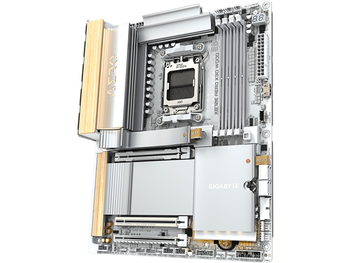 Gigabyte X870E AERO X3D WOOD hovedkort AMD Socket
