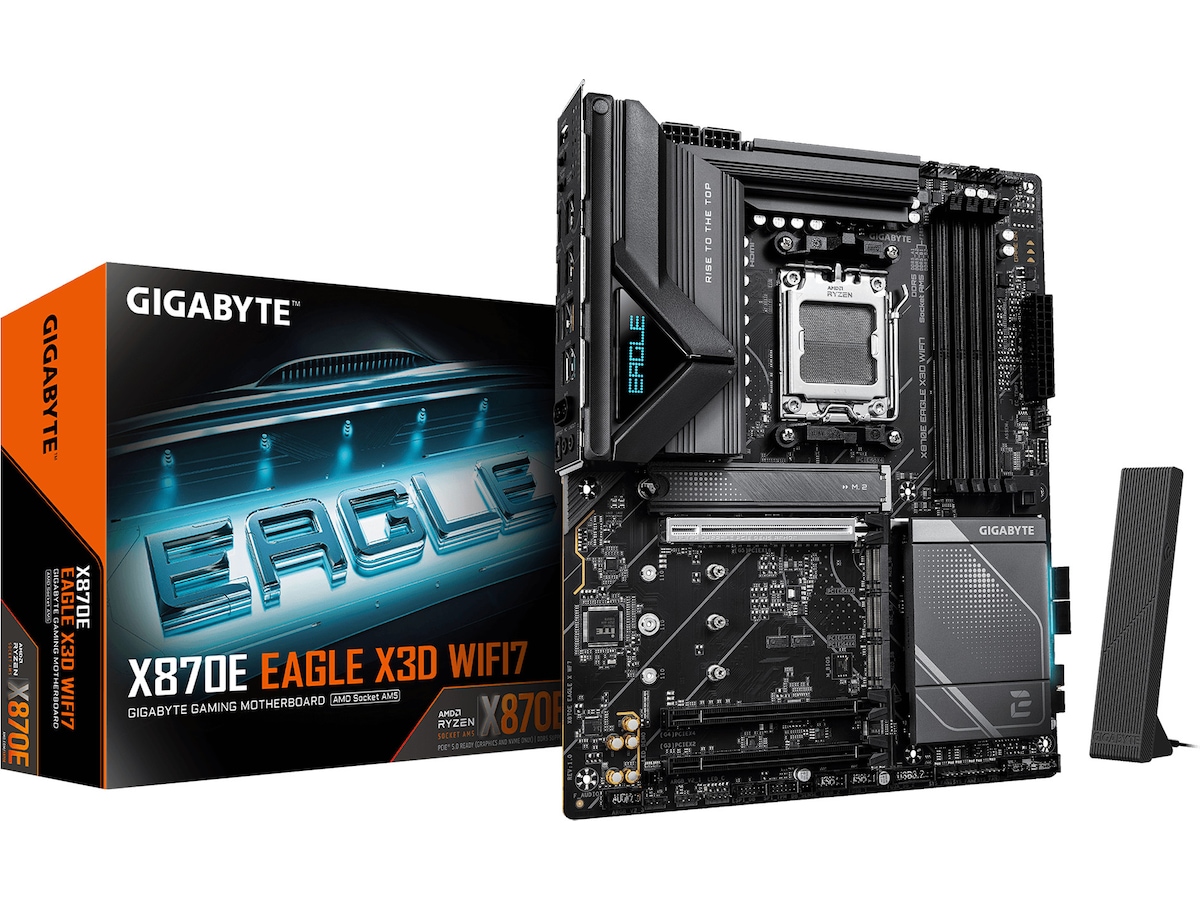 Gigabyte X870E EAGLE X3D hovedkort WIFI7 AMD Socket