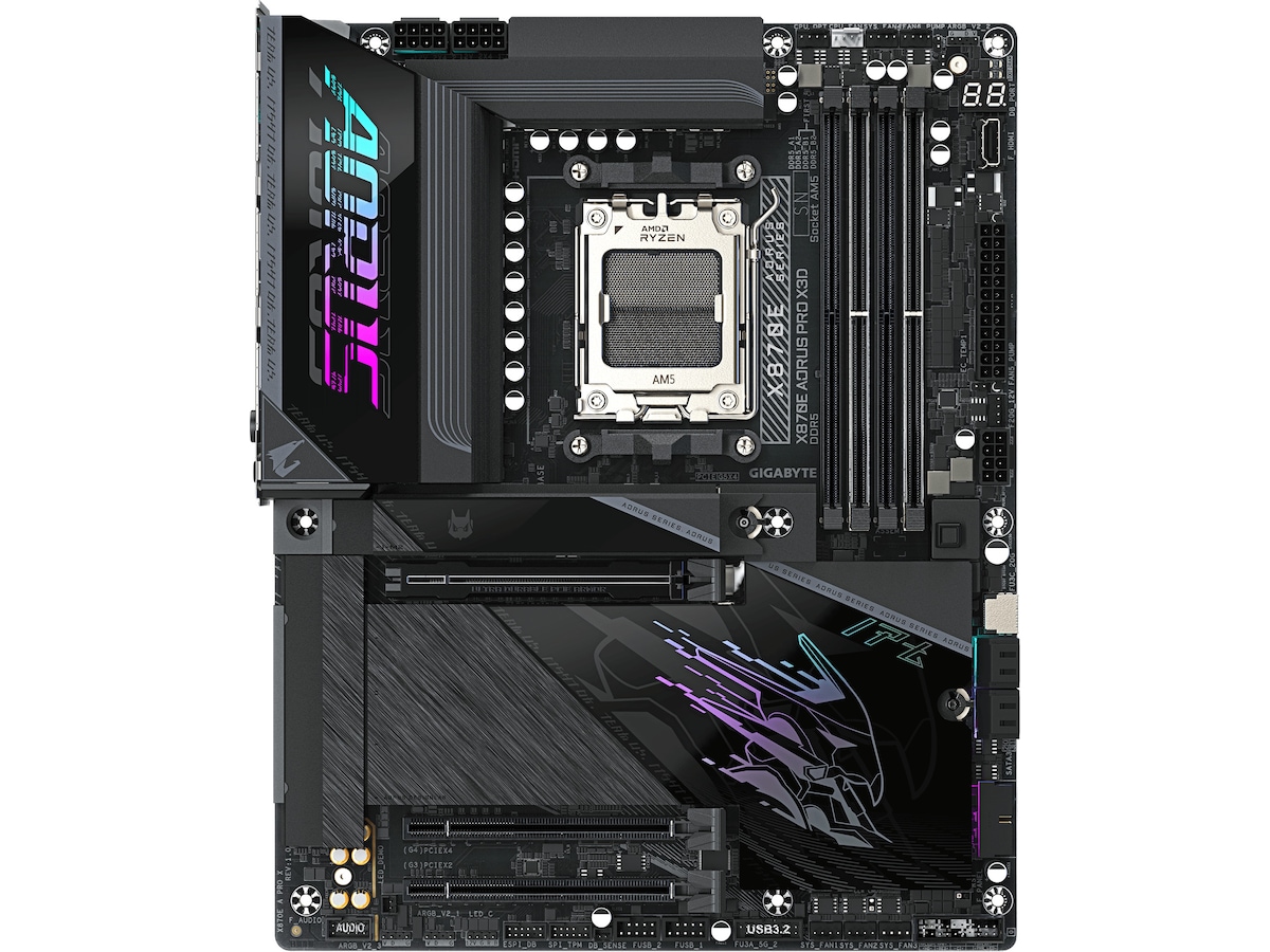 Gigabyte X870E AORUS PRO X3D hovedkort AMD Socket