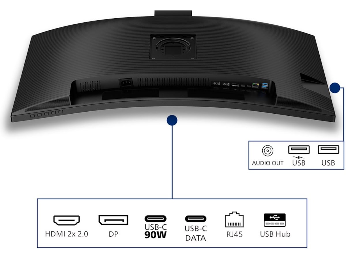Philips 34" curved skjerm 34B2U3600CH/00 Skjermer