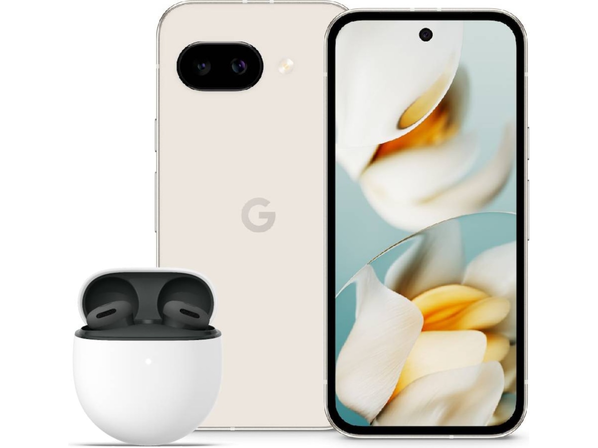 Google Pixel 9a 128GB (porcelain) + Buds 2a - Mobiltelefoner