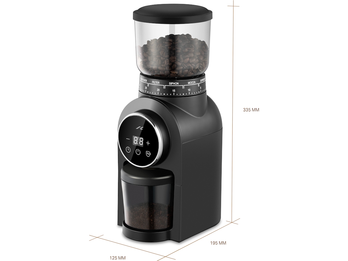 Loeffen LFCG1000 Kaffekvern med 30 innstillinger Kaffekverner