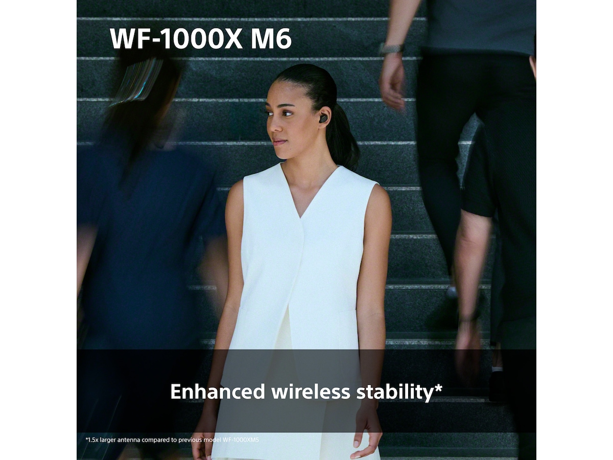 Sony WF-1000XM6 trådløse ørepropper med støyreduksjon (sort) Ørepropper