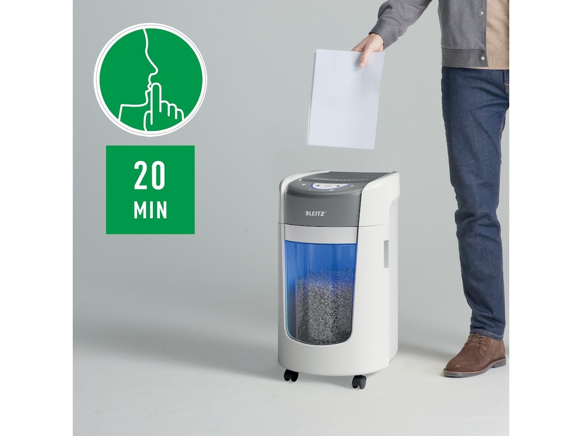 Leitz Makuleringsmaskin IQ OptiMax Home Office 225 Mikrokutt P5 Makuleringsmaskiner