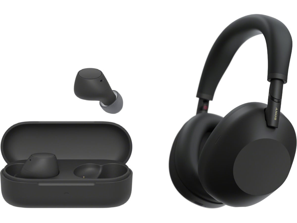 Sony WH-1000XM6 trådløse hodetelefoner, over-ear (sort) + WF-510