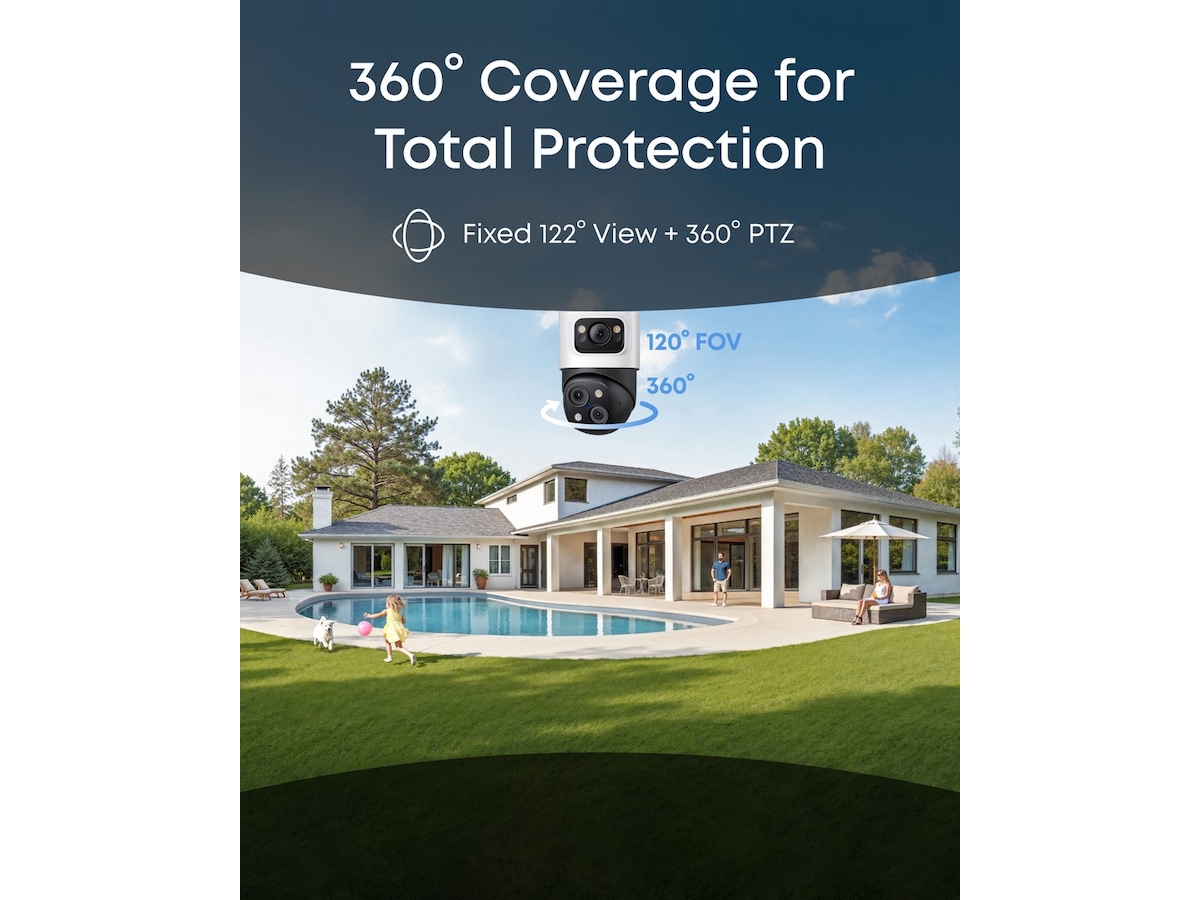 Eufy PoE Cam S4 add-on overvåkingskamera Overvåkningskameraer
