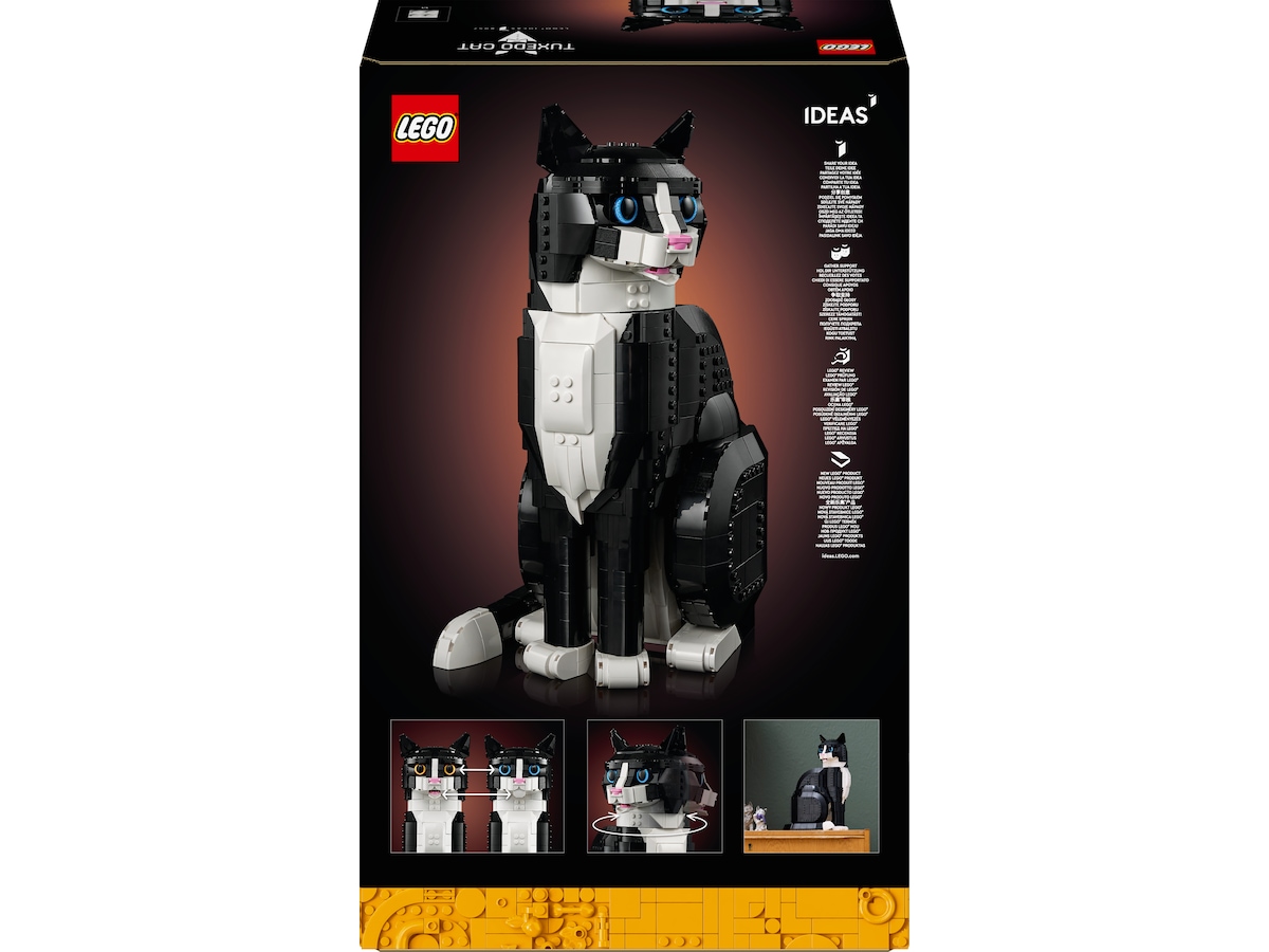 LEGO Icons svartvit katt 21349 LEGO