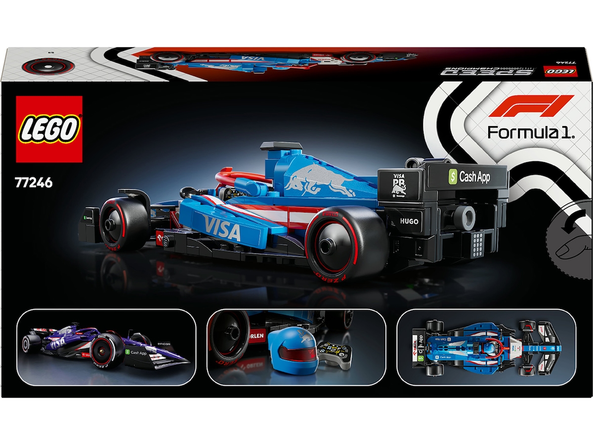 LEGO Speed Champions Visa Cash App RB VCARB 01 F1 racerbil 77246 LEGO