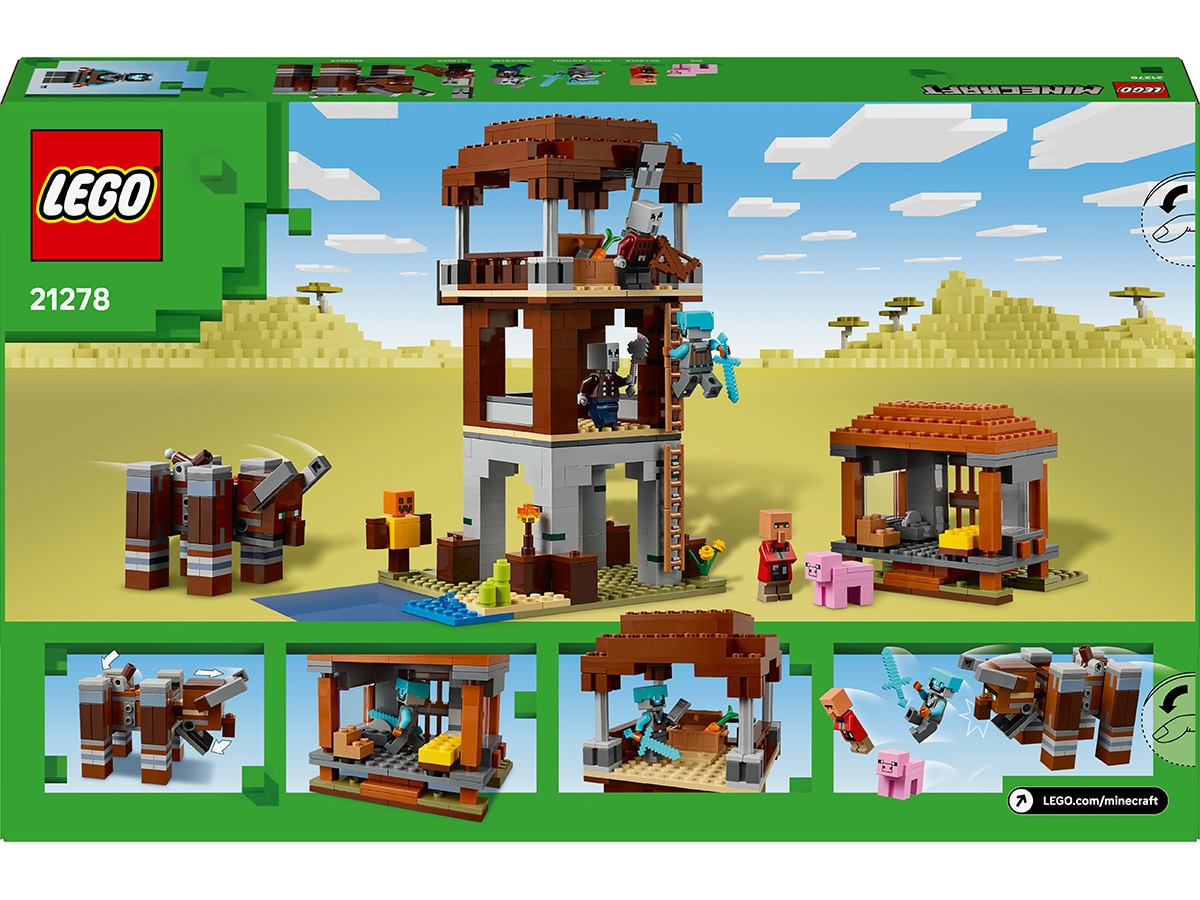 LEGO Minecraft plyndrervakttårn og vildtjur 21278 LEGO