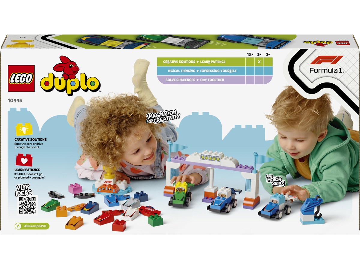 LEGO DUPLO Town F1 Team med racerbiler og sjåfører 10445 LEGO