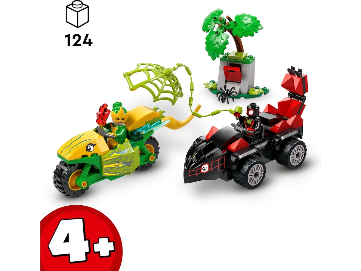 LEGO Spidey dinosaurkjøretøyjakt med Spin og Electro 11198 LEGO