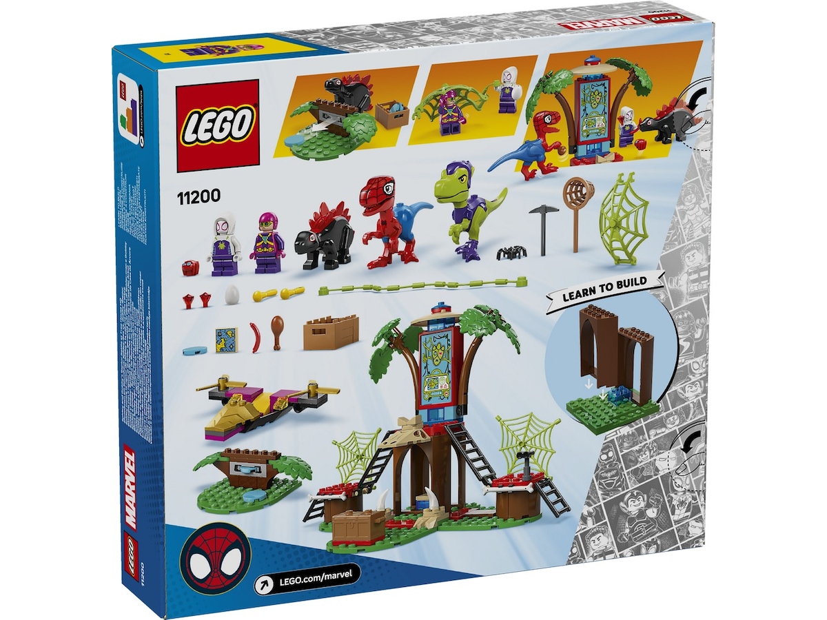 LEGO Spidey og Gobbys raptorkamp ved hovedkvarteret i treet 11200 LEGO