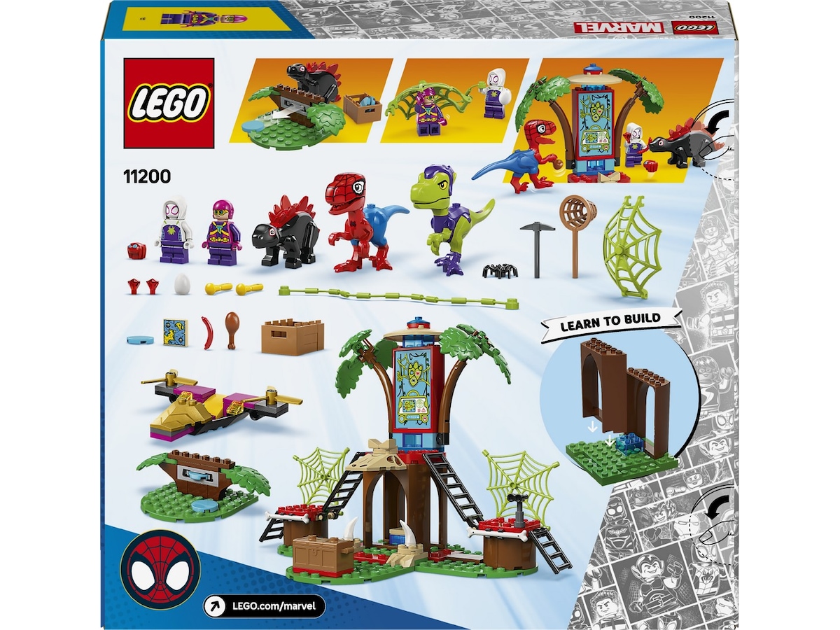 LEGO Spidey og Gobbys raptorkamp ved hovedkvarteret i treet 11200 LEGO