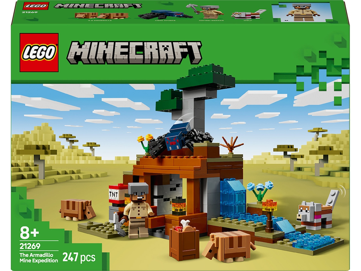 LEGO Minecraft ekspedisjonen til beltedyrgruven 21269 LEGO
