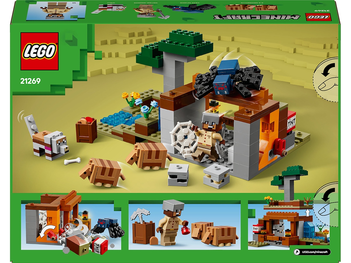 LEGO Minecraft ekspedisjonen til beltedyrgruven 21269 LEGO