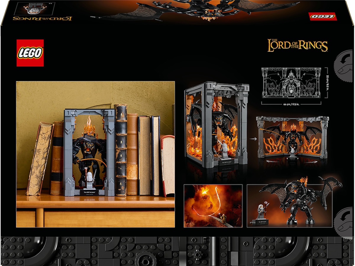 LEGO Icons Ringenes herre: bokstøtte med Balrog 10367 LEGO