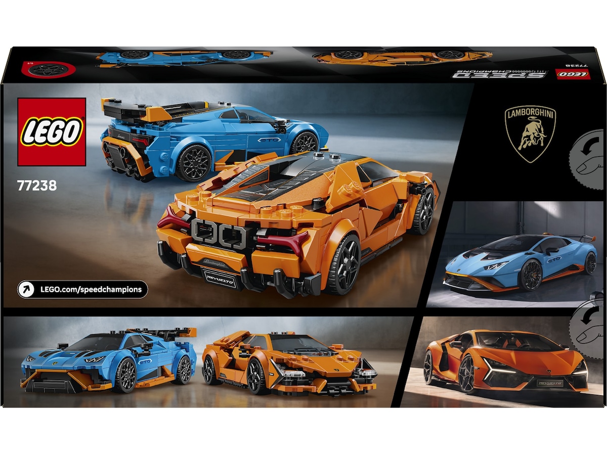 LEGO Speed Champions Lamborghini Revuelto og Huracán STO 77238 LEGO