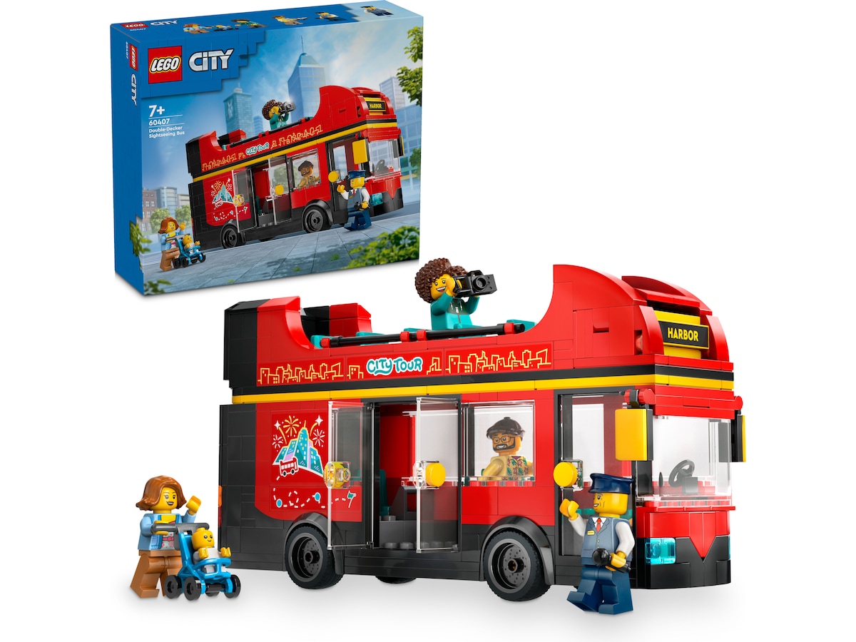 LEGO City 60407 dobbeltdekker for sightseeing (rød) LEGO