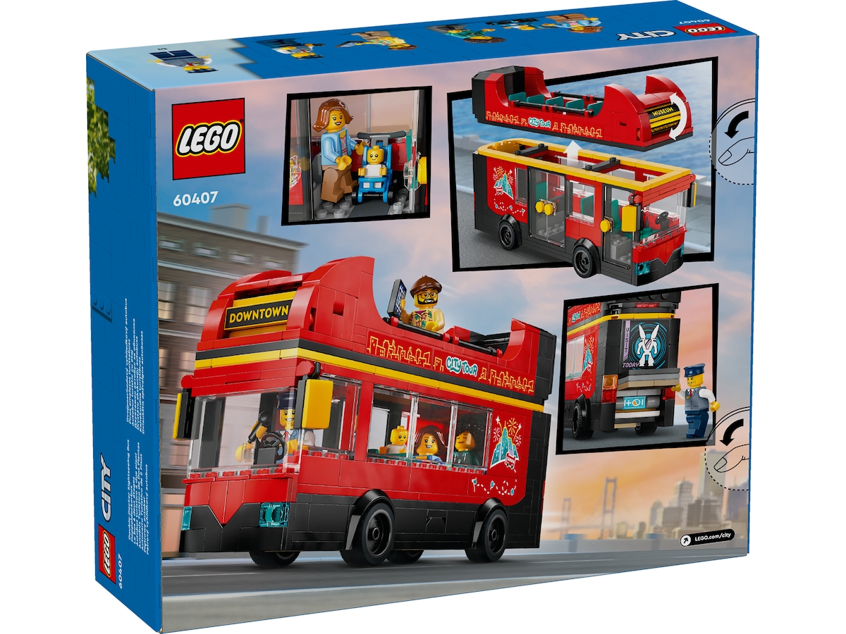 LEGO City 60407 dobbeltdekker for sightseeing (rød) LEGO