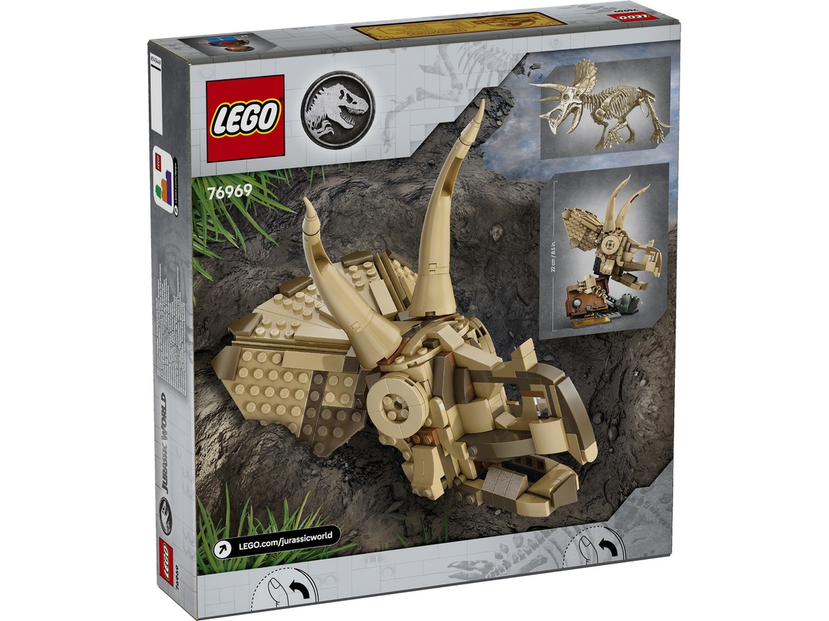 LEGO Jurassic World dinosaurfossiler: triceratops-hodeskalle 76969 LEGO