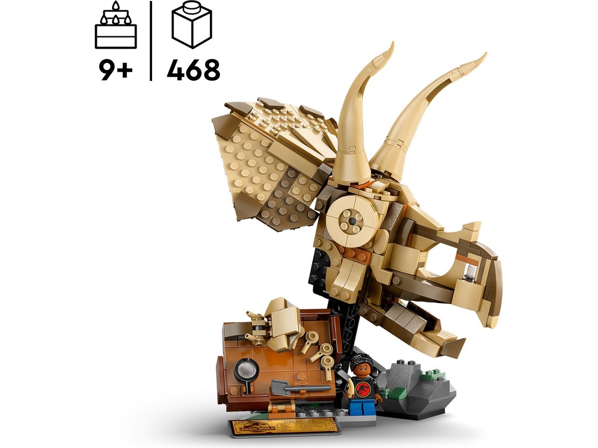 LEGO Jurassic World dinosaurfossiler: triceratops-hodeskalle 76969 LEGO