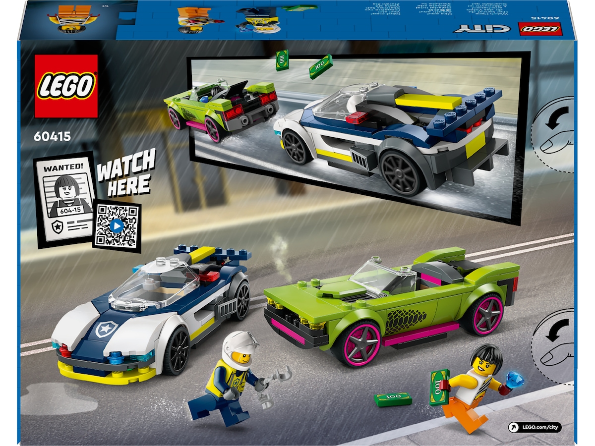 LEGO City politijakt med politibil og muskelbil 60415 LEGO