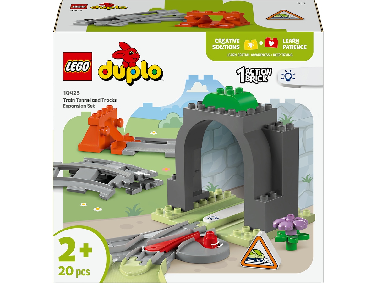 LEGO DUPLO Town 10425 togtunnel og skinner – utvidelsessett LEGO