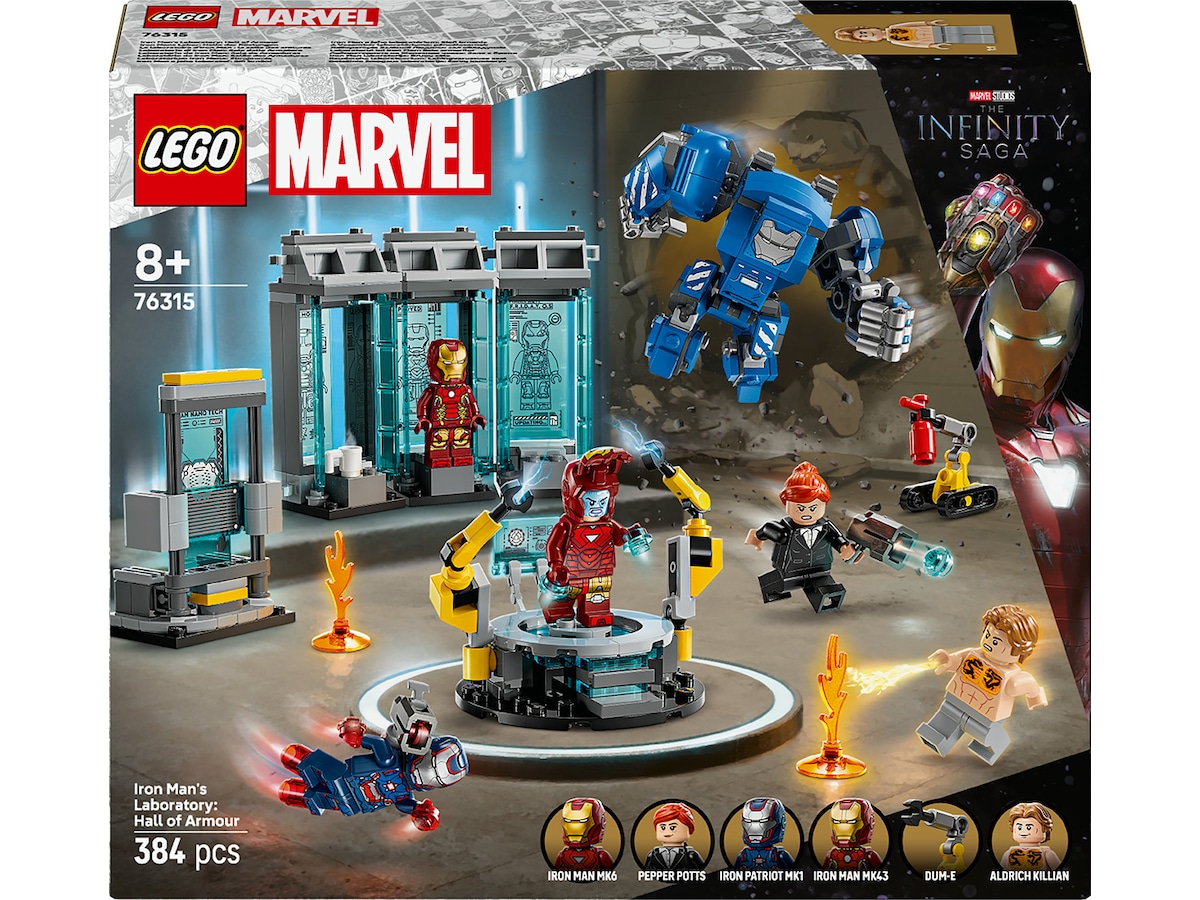LEGO Super Heroes Marvel Iron Mans lab: rustningenes sal 76315 LEGO