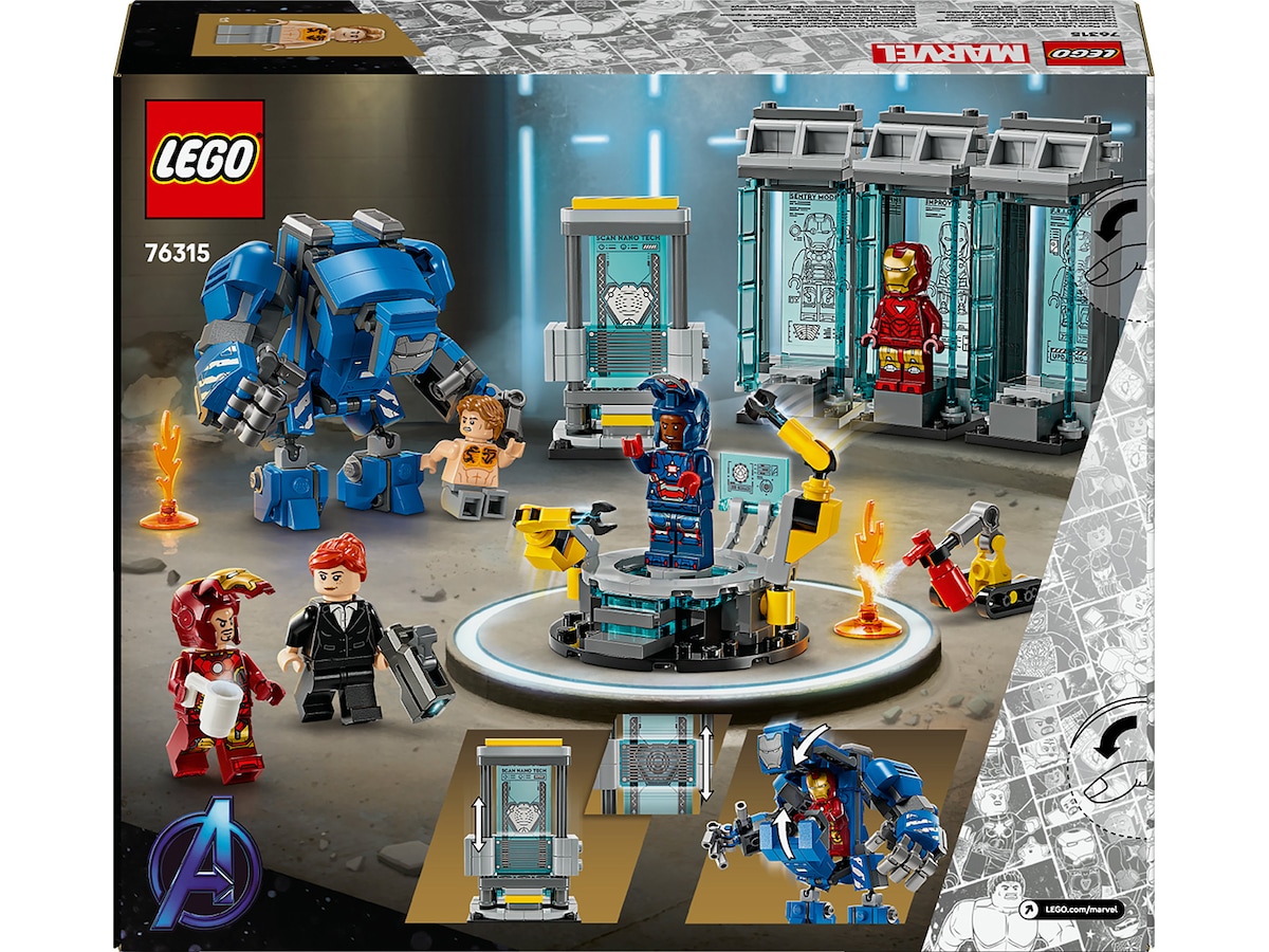 LEGO Super Heroes Marvel Iron Mans lab: rustningenes sal 76315 LEGO