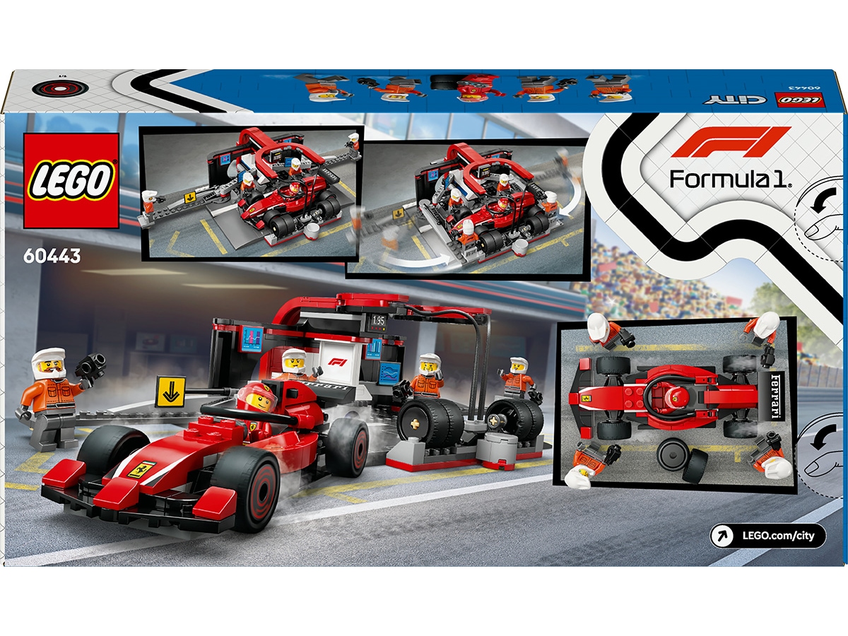 LEGO City F1 depåstopp & depåteam med Ferrari bil 60443 LEGO
