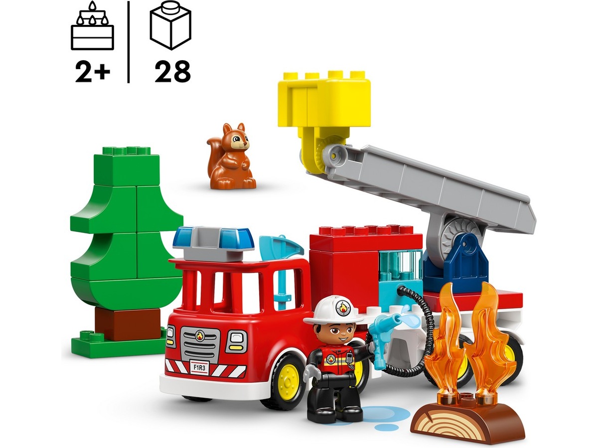 LEGO DUPLO Town brannbil med slange og brannmann 10473 LEGO